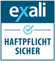 Berufshaftpflicht-Siegel von exali – mehr über die Versicherung von Martina Richter